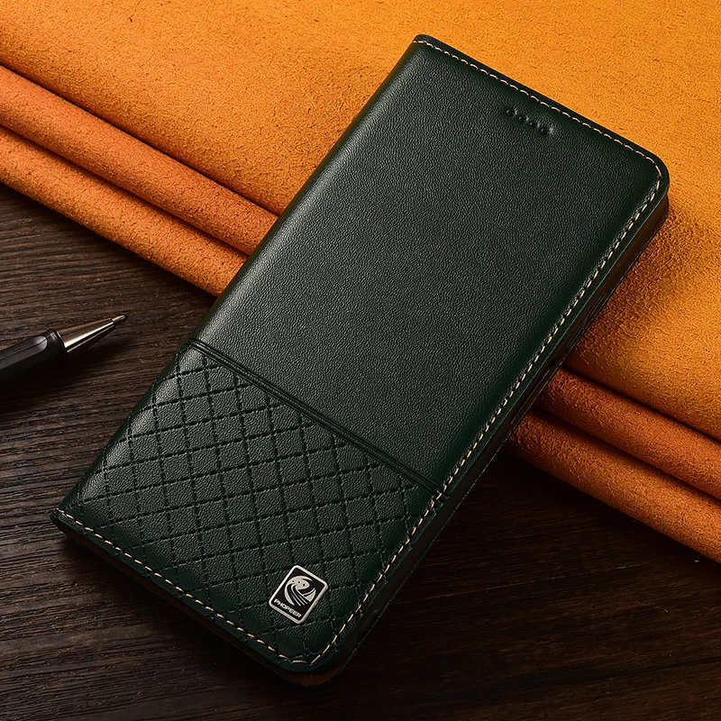 

For Samsung Galaxy S6 S7 S8 S9 S10 S10E S20 4G 5G Lite Plus Ultra FE Napa Below Pattern Genuine Leather Flip Cover Case Cowhide