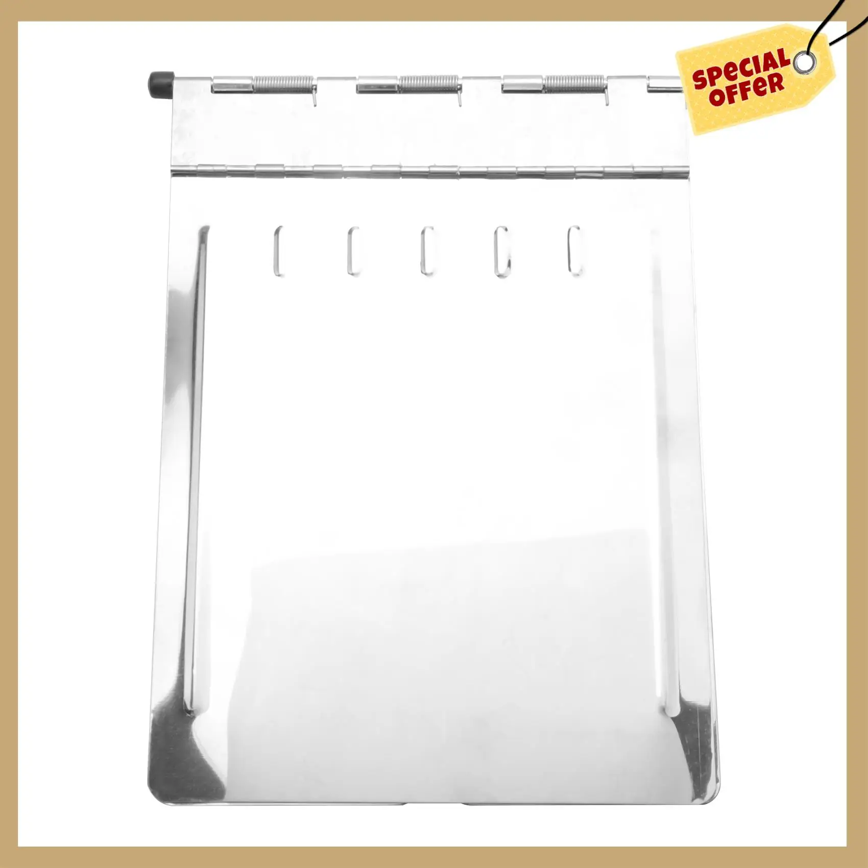 安定したパフォーマンス-金属クリップボード A4 ステンレス鋼患者記録フォルダークリップボードフォルダーオフィス学校教える Nu