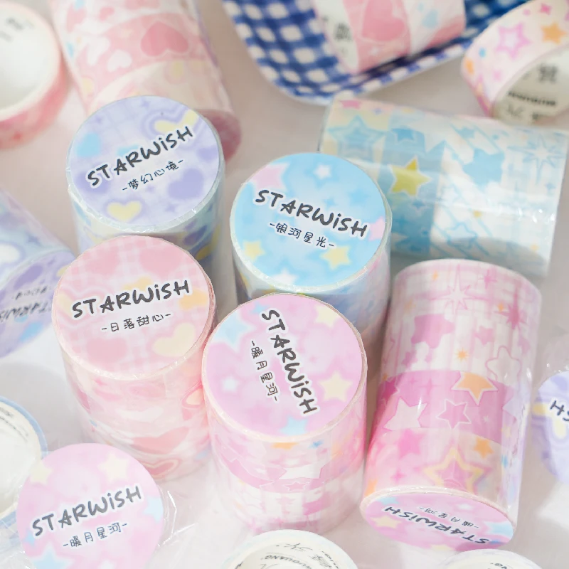 

8PCS/LOT Star Wish series cute lovely retro decorative paper masking washi tape