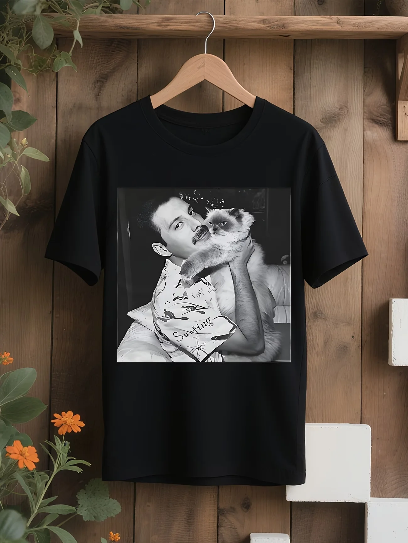 Freddie Mercury Tiffany T Shirt Women Men Cotton Tee Summer Spring Vintage Retro Trend Portrait Harajuku Top Oversize Streetwear