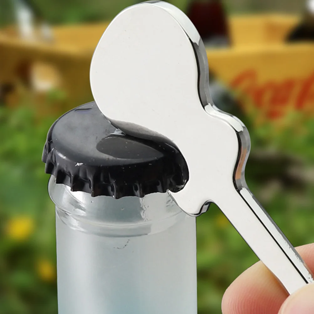 

3Pcs Guitar Shaped Bottle Opener Keychain Metal Keyring Beer Opener Essentials Gift for Family Friends