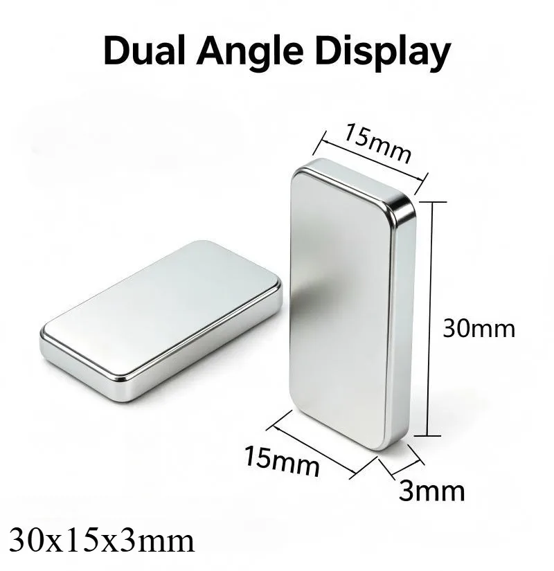 N35 30x15x3mm Block Neodymium Magnet Powerful Permanent NdFeB Magnet for DIY Hardware Repair 30*15*3mm