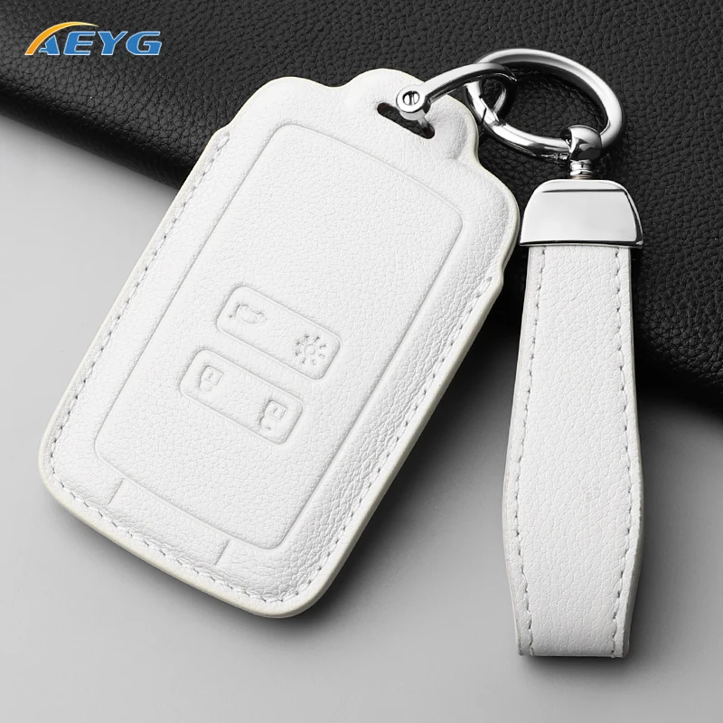 Car Key Case Cover For Renault Koleos Kadjar Captur Megane Talisman Espace Clio Zoe Scenic 4 Arkana Dacia Sandero Keychain