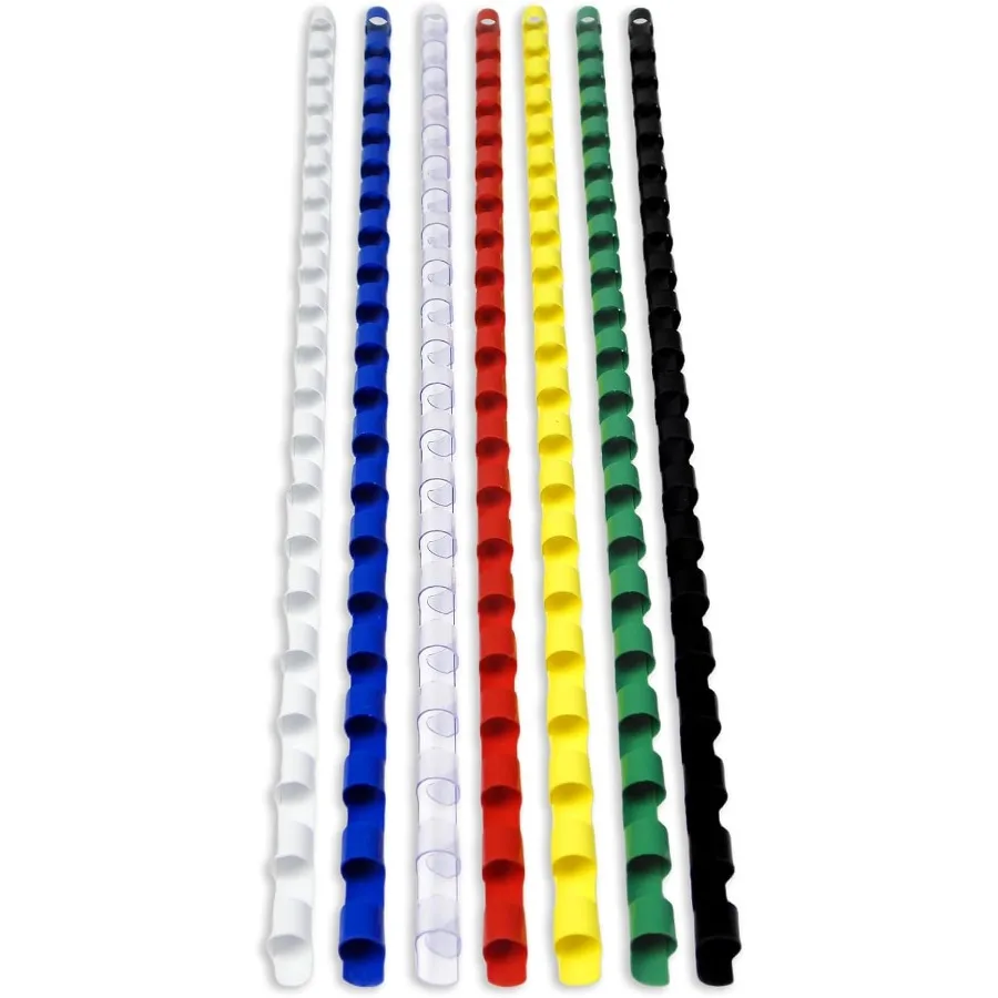 

CR6100M Пластиковые расчески для переплета 1 4 дюйма. 21 Кольцо, 20 листов, красочные шипы с расческой, макс. Бумага для переплета формата А4, 8,3 дюйма × 11,7 дюйма