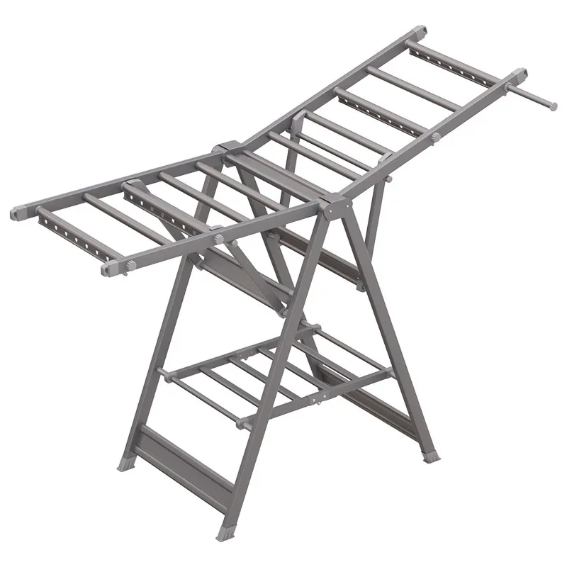 

Retractable folding, floor drying rack, indoor and outdoor large hanger, clothes and cooling clothes.