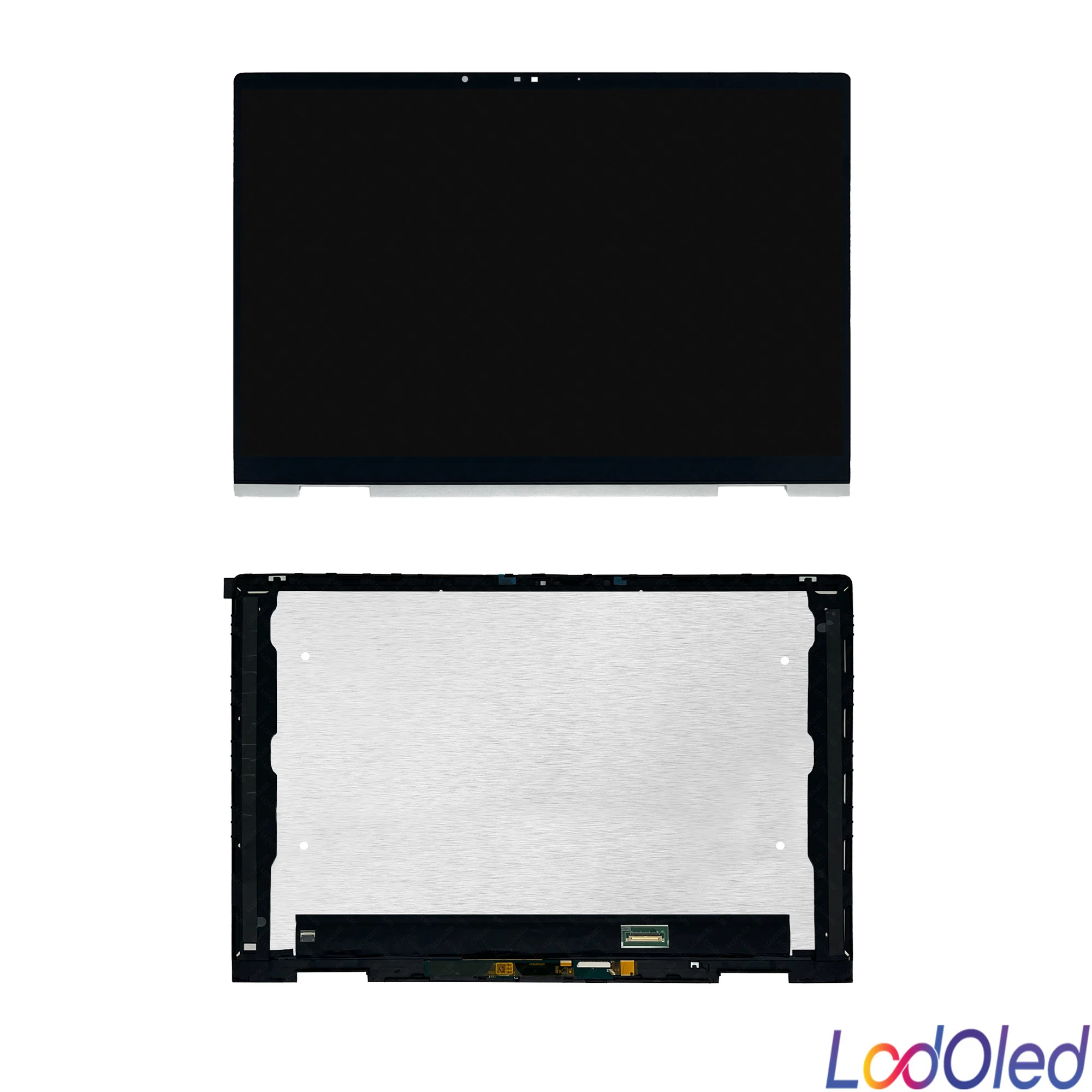 15.6 "LED FHD LCD ทัชสกรีนประกอบจอ LCD Digitizer สำหรับ HP ENVY X360ชุด15-fe 2-in-1 + กรอบ (สีเงิน) 1920x1080 30พิน