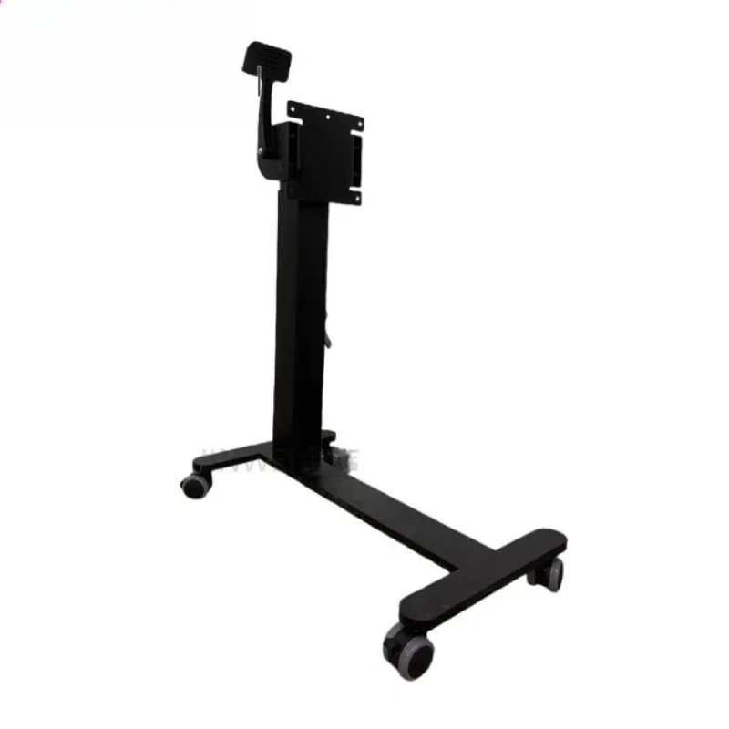 

Pneumatic wire-controlled lift wrench 90 ° folding pulley movable bedside table hardware rack