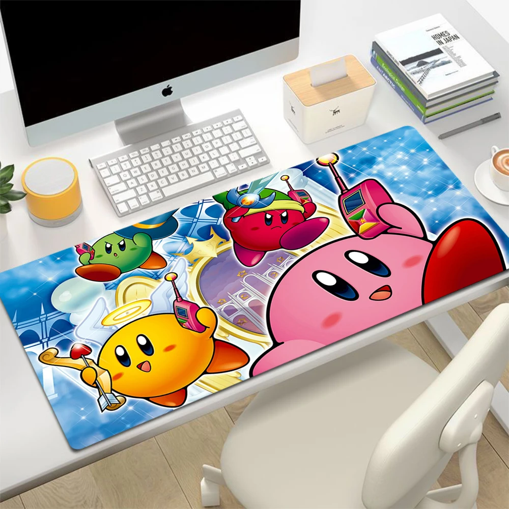 K-Kirbys Mousepad Gamer Gaming Pad for Computer Mouse Desk Mat Accessories Office Mats Keyboard Mause Carpet Speed Rug Non-slip