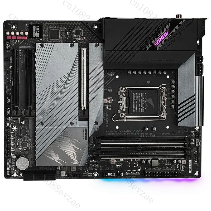 

used FOR Gigabyte Z690 AORUS ELITE AX DDR4 Motherboard 128GB Z690 LGA1700