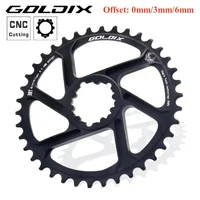 Plato de bicicleta MTB 3mm 6mm Offset 30T/32T/34T/36T/38T corona de bicicleta para SR 11/12S piezas de manivela de bicicleta de montaña de 3 pernos