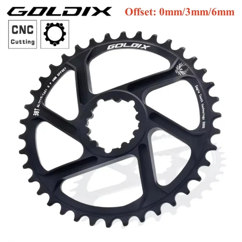 Plato de bicicleta MTB 3mm 6mm Offset 30T/32T/34T/36T/38T corona de bicicleta para SR 11/12S piezas de manivela de bicicleta de montaña de 3 pernos