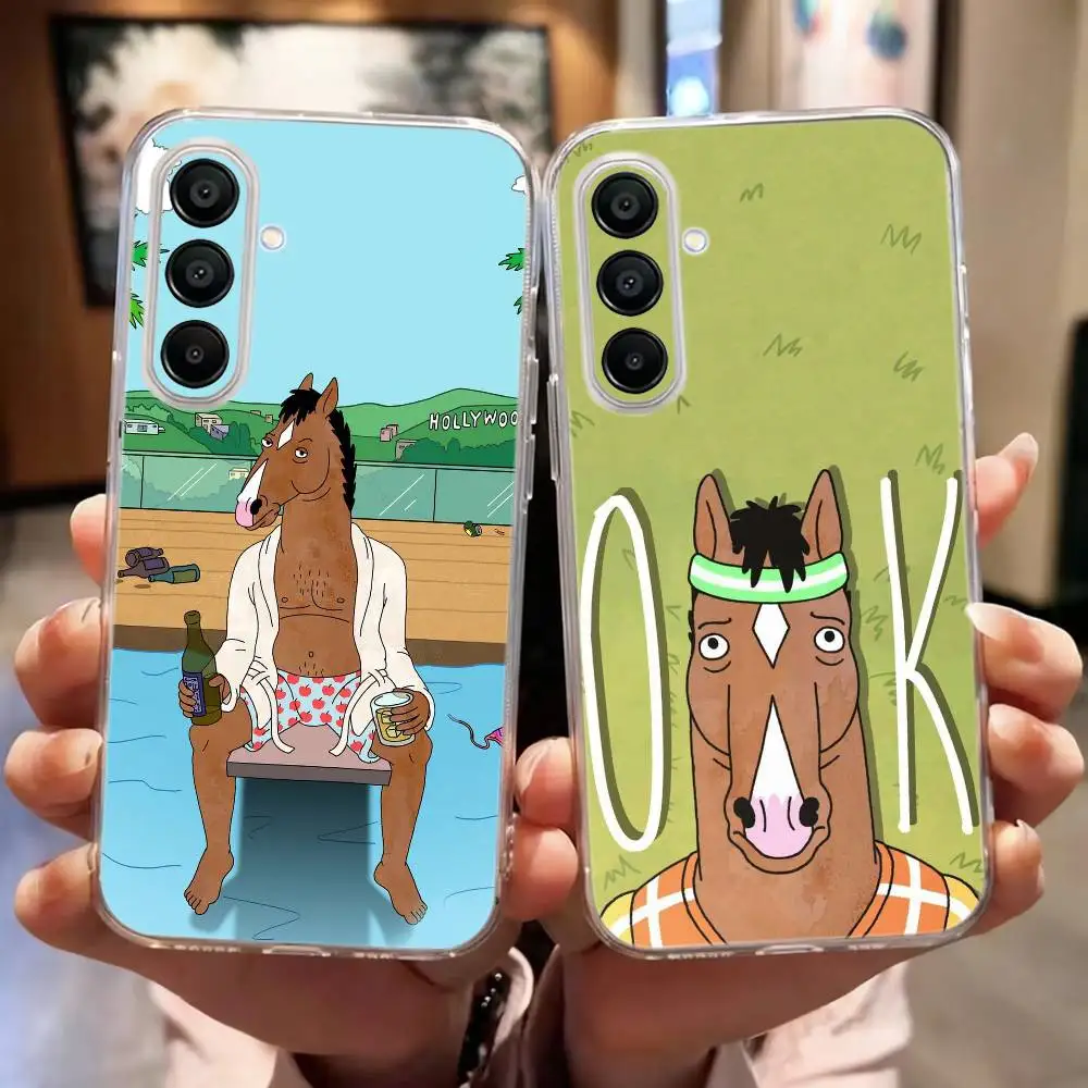 Funny B-BoJack Horseman Quirky Phone Case For Samsung Galaxy A10,12,20,21S,30,31,40,50,51,52,70,A71,Others Transparent Soft