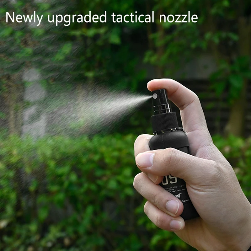 50ml Travel Bottle Leak Proof Refillable Spray Bottle Portable Sprayer With Tactical Hook Strap Alcohol Spray Bottle For Liquid