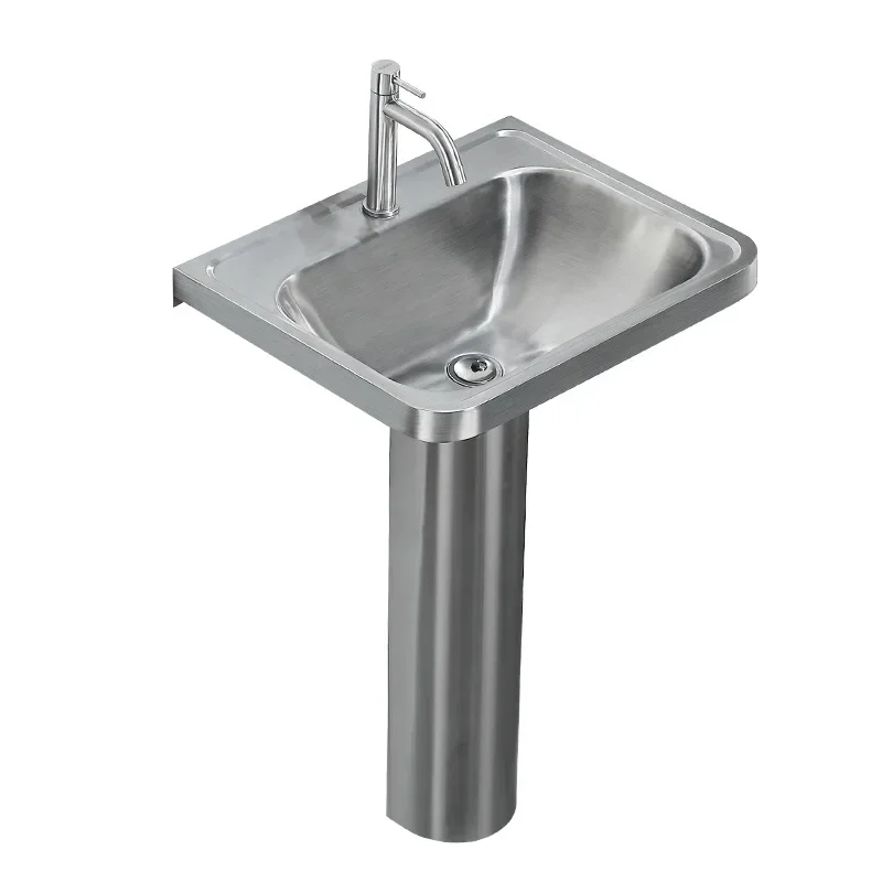 304 stainless steel column basin wash split modern simple outdoor washbasin bathroom single basin
