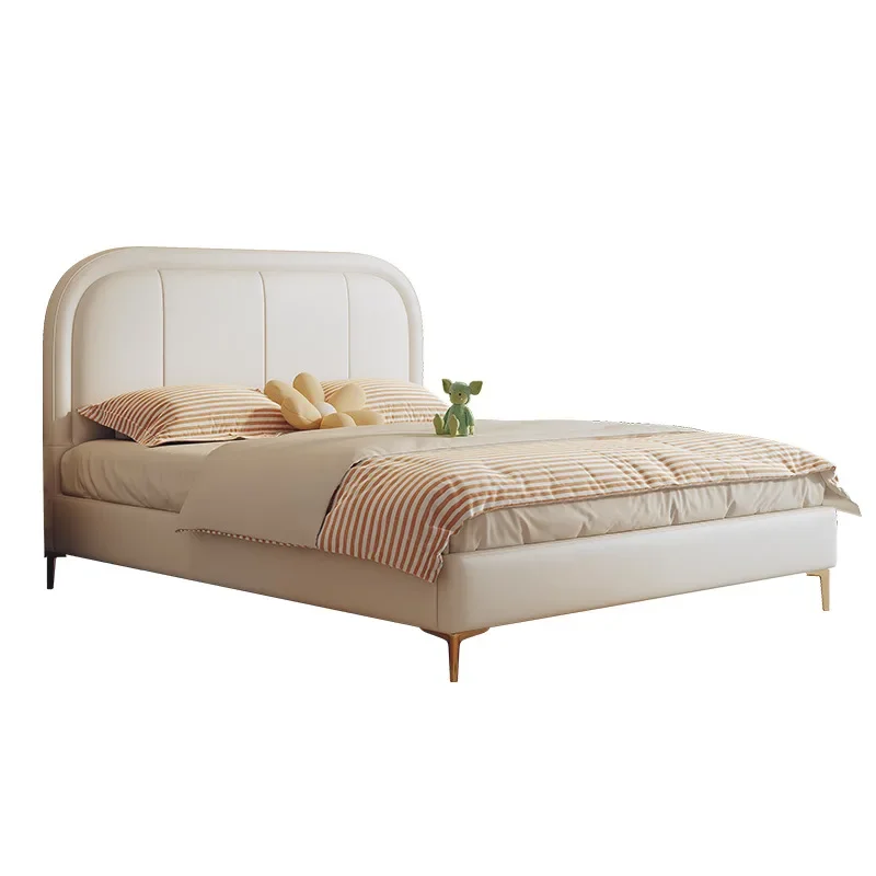 

Stain resistant creamy children, modern minimalist single bed