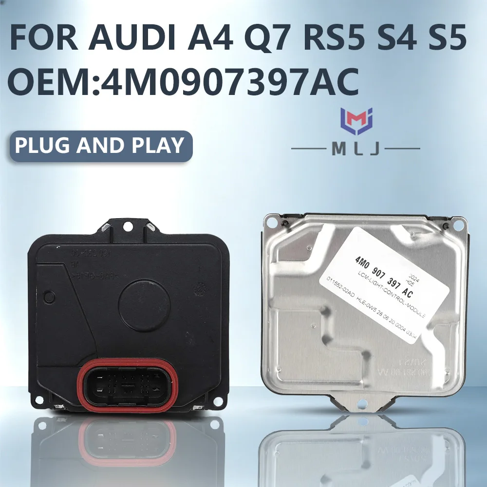4M0907397AC For Audi A4 RS5 S4 S5 Q7 LCM-Light Control Module  ECU Headlight Drive Computer Unit 4M0 907 397 AC LED DRL Ballast