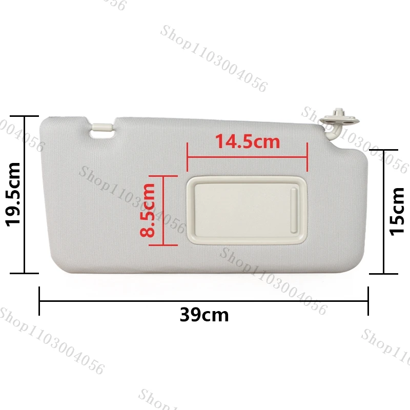 Car Sun Visor Accessories For Nissan Tiida 2005 2006 2007 2008 2009 2010 Sun Shade Front Windscreen SunVisor With Mirror