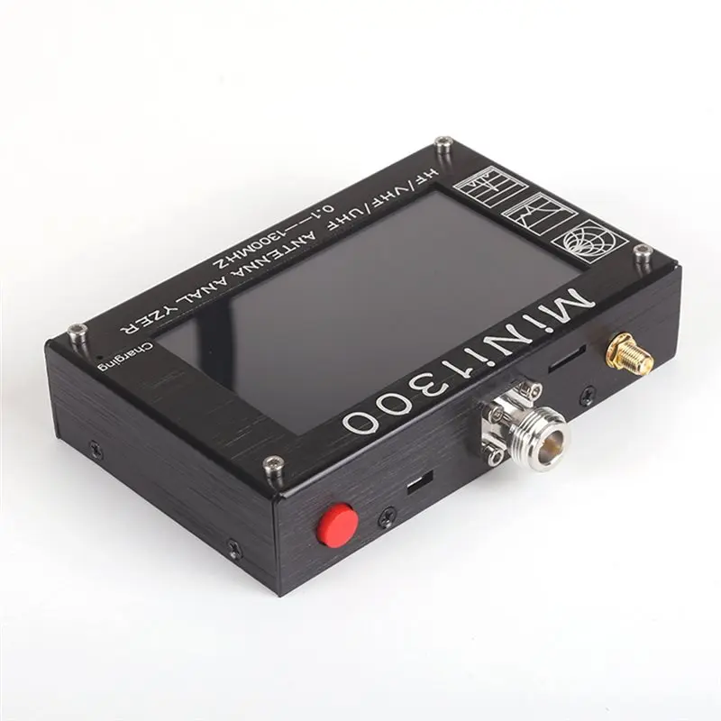 AAAF Mini1300 4.3Inch /VHF/UHF Bandwidth 0.1-1300Mhz Vector Network Analyzer Antenna Analyzer Signal Generator Spectrum Analyz
