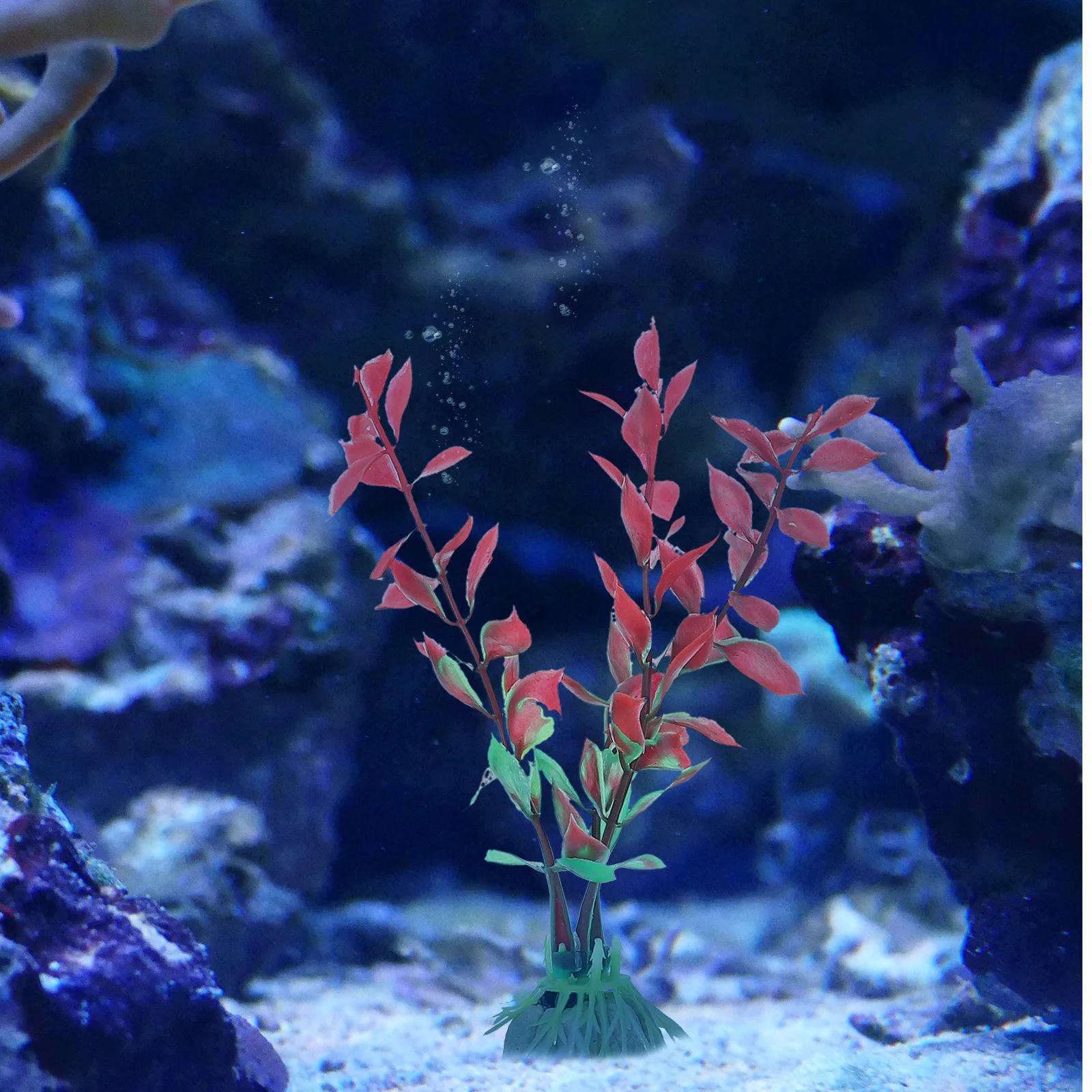 

10Pcs Plastic Aquarium Plants Decor Realistic Fish Tank Grass Decor Natural Underwater Plants Fish Accessories