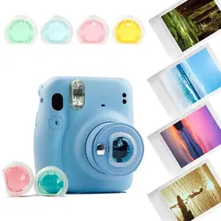 4Pcs Set Close-up Lens Colorful Color Filter Mirror for Instax Mini 11 Instant Film Cameras Photographic Accessories