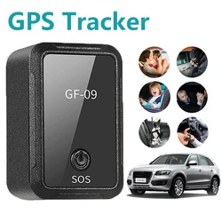 Localizador GPS GF-09 para vehículos, coches, camiones, motocicletas, niños y mascotas mayores, dispositivo de seguimiento en tiempo Real, localizador magnético antipérdida