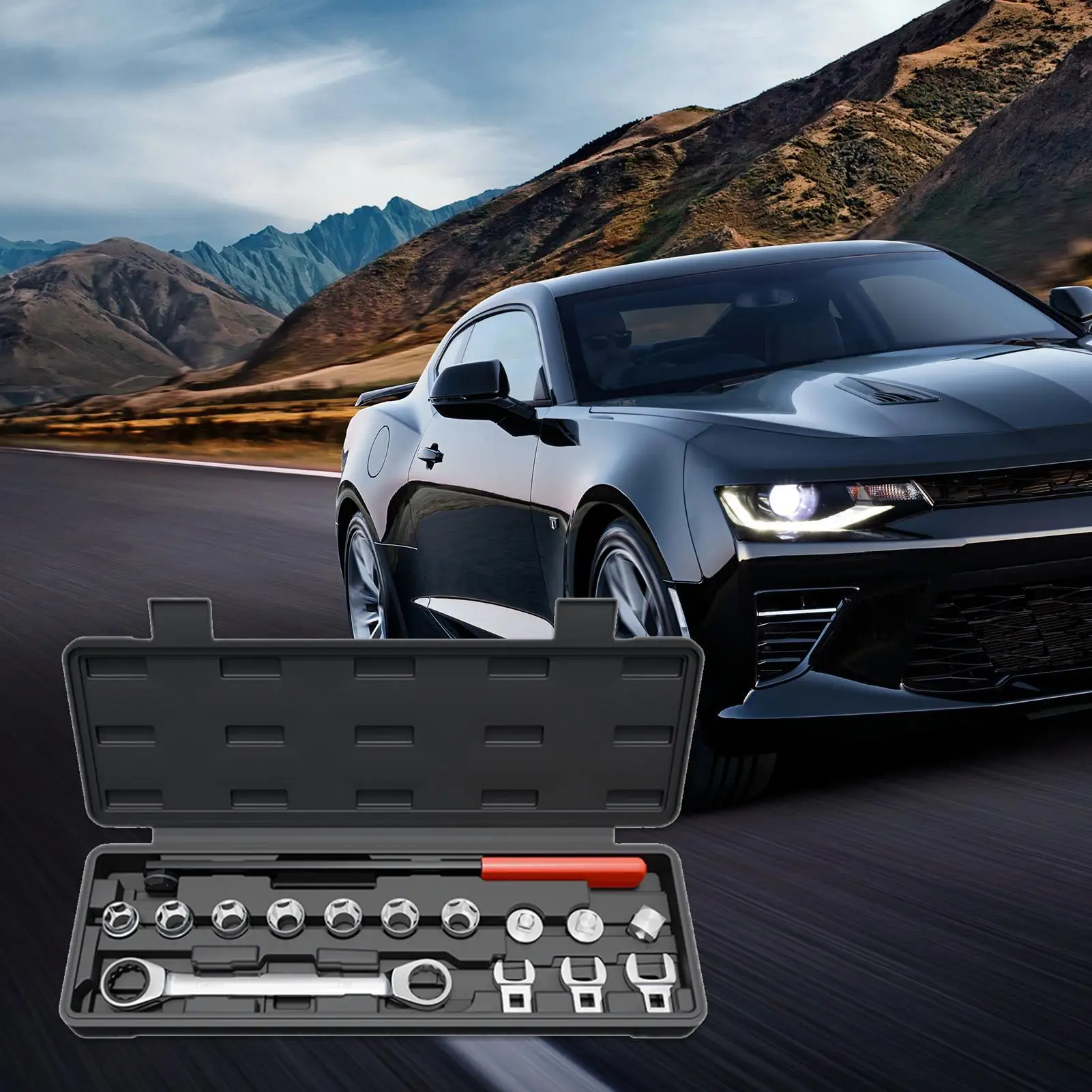 أداة شداد حزام اعوج أدوات صيانة السيارات مفتاح إزالة بكرة المهمل للميكانيكا المهنية للسيارات