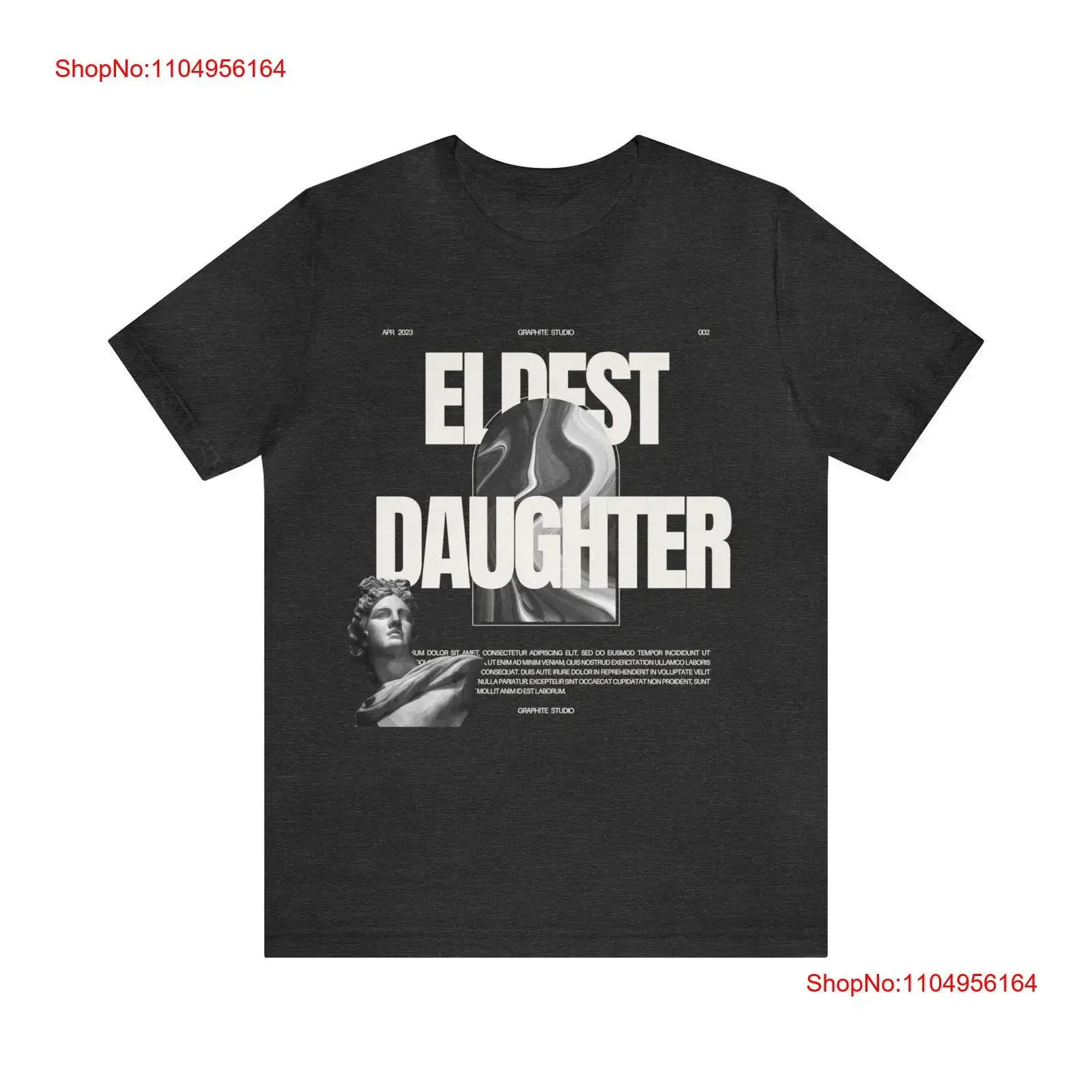 

Eldest Daughter shirt Sarcastic funny trendy T sister vintage Washed Versatile Breathable fashion homme designer clothes