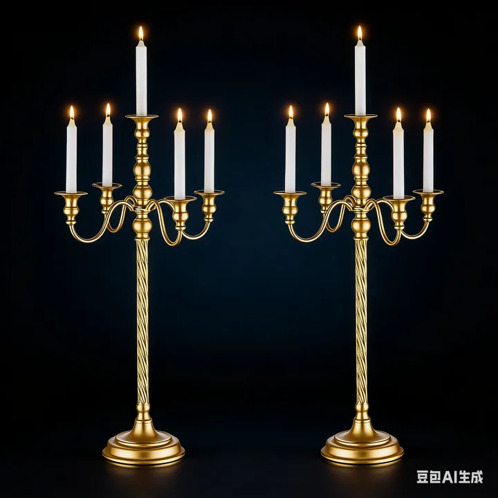 

Metal Gold 5 Arms Candle Holders Wedding Candlestick Party Christmas Table Candelabra Home Decoration Candlelight