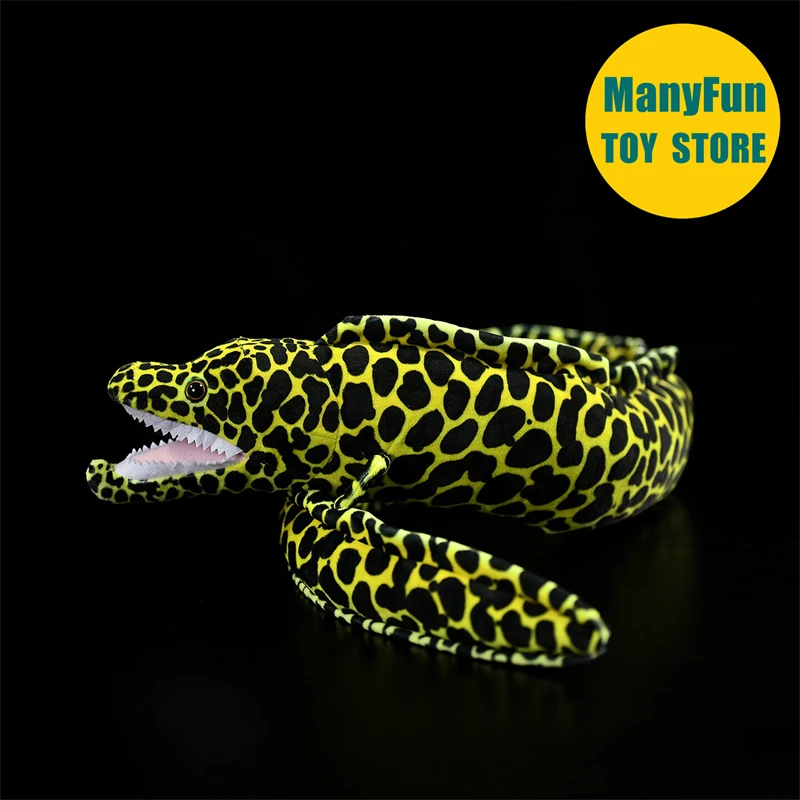 Moray Eel Plush Toy Realistic Conger Eel Plushie Lifelike Eel Stuffed Animal Fish Simulation Doll Toy Gift