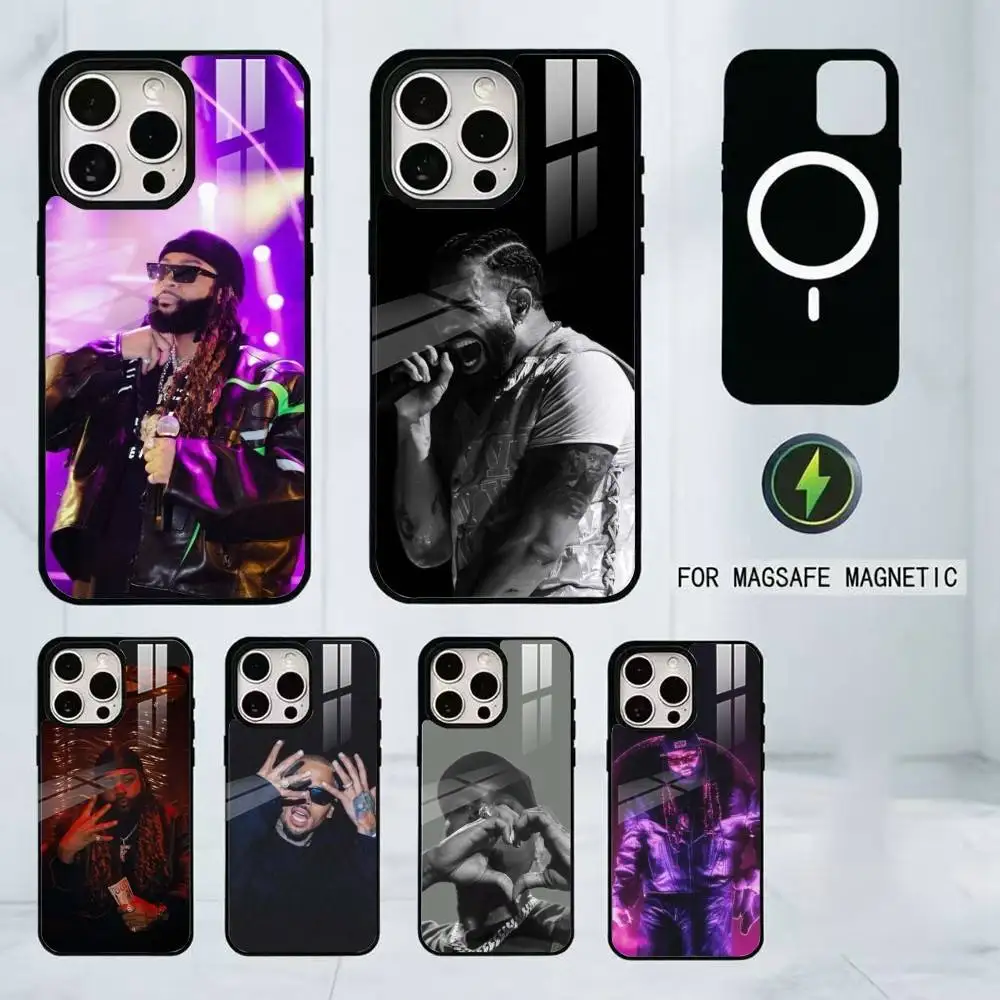 

SINGER Partynextdoor COLOURS Phone Case For iPhone17,16,15,14,13,12,11 Plus,Pro Magnetic For Magsafe Wireless Charging