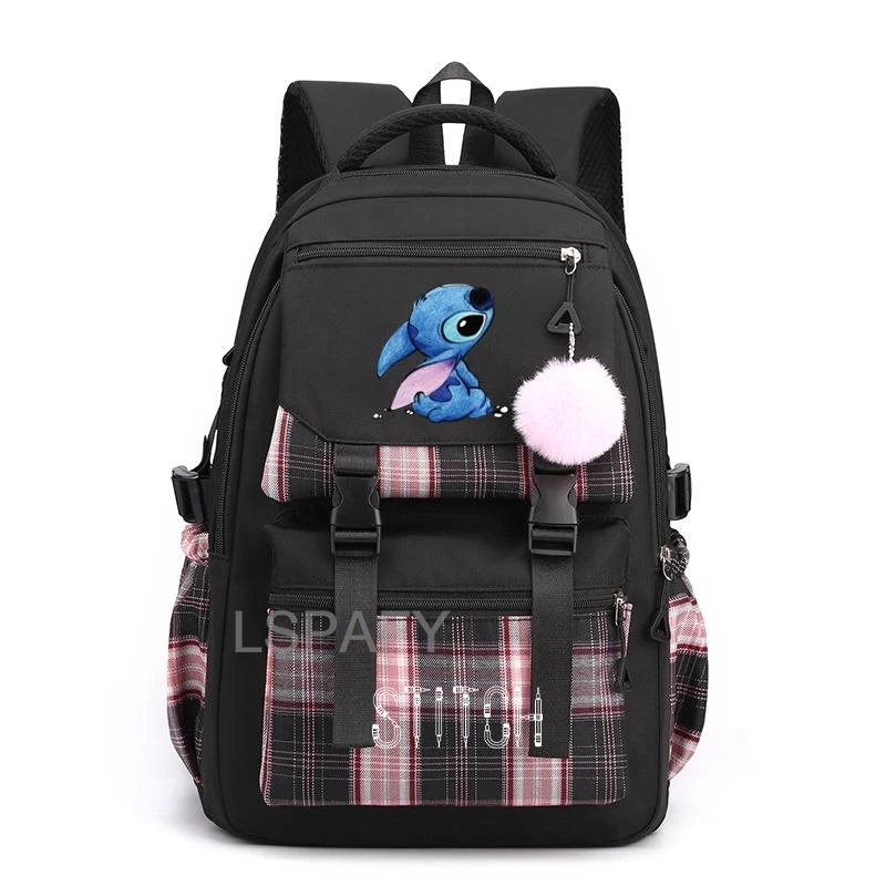 Lilo And Stitch Backpack Teenager Girl Boy BookBag Laptop Rucksack Cute Junior School Student School Bag Mochila Female Male