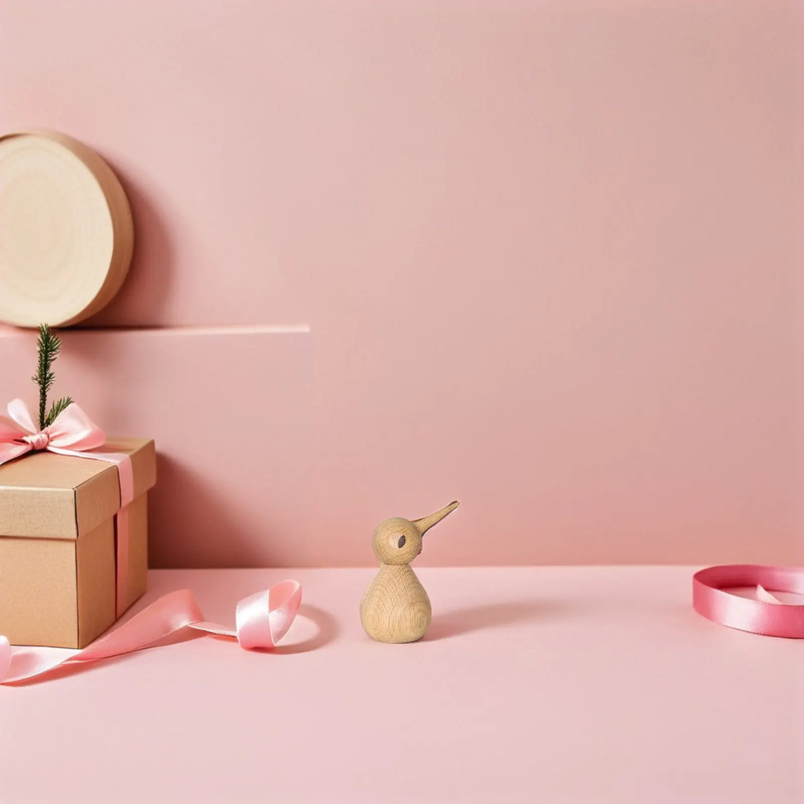 1Pcs Wooden Bird Decor High Quality Simulation Natural Wood Craft Home Desk Decoration for Living Room Domestic Accent