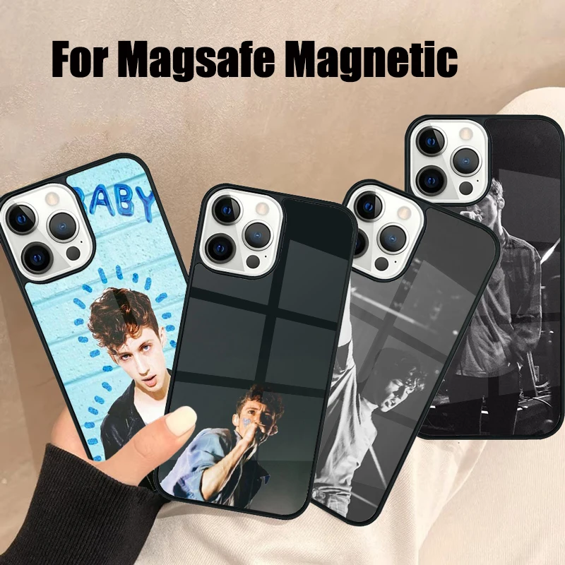 T-Troye S-sivan Mellet Magsafe Phone Case For iPhone 16 15 14 13 12 11 Pro Max Plus Mirror Wireless Magnetic Cover