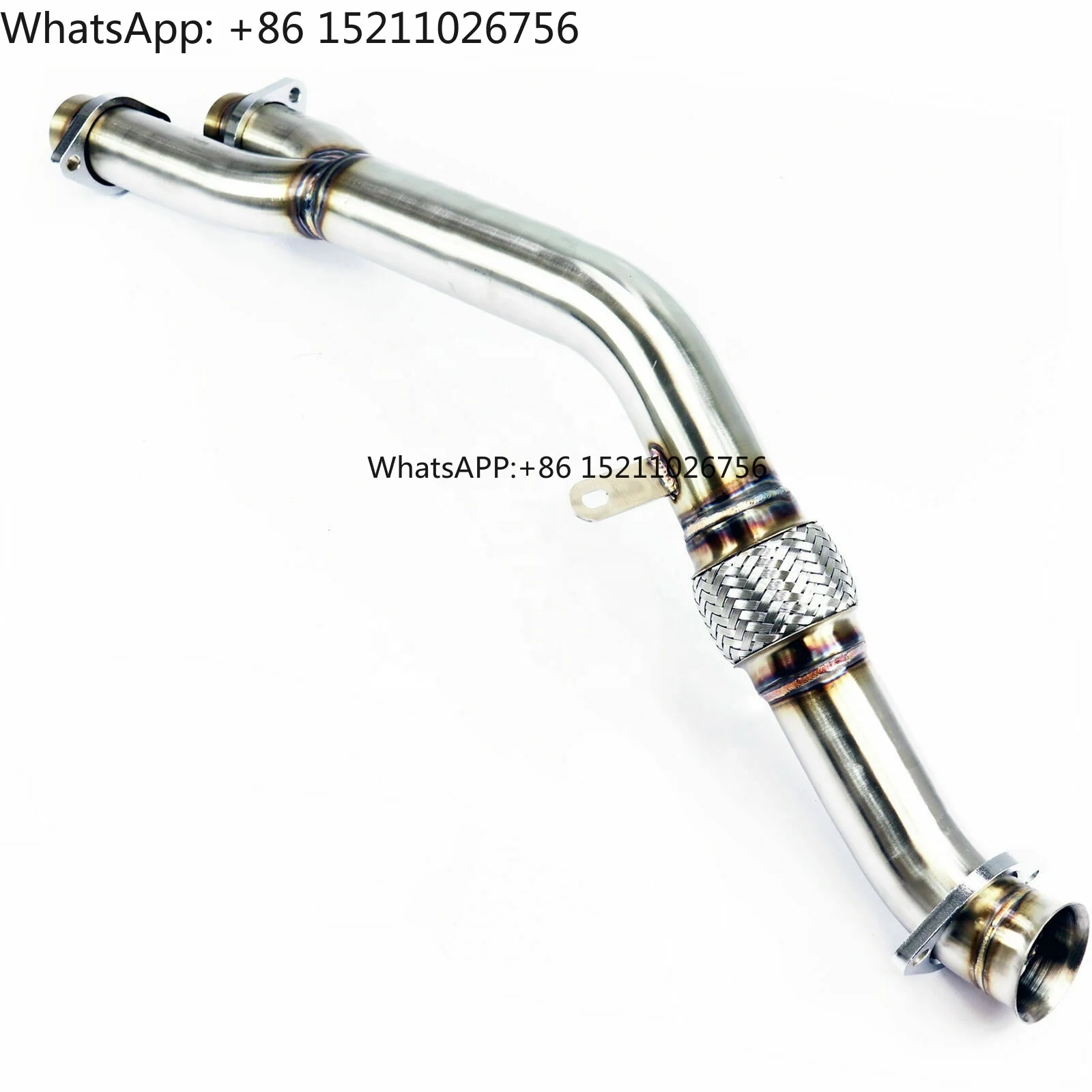 SS304 Exhaust Downpipe Fits B MW Series5 E39 525D 530D M57 163PS 184PS 193PS 1997-2003