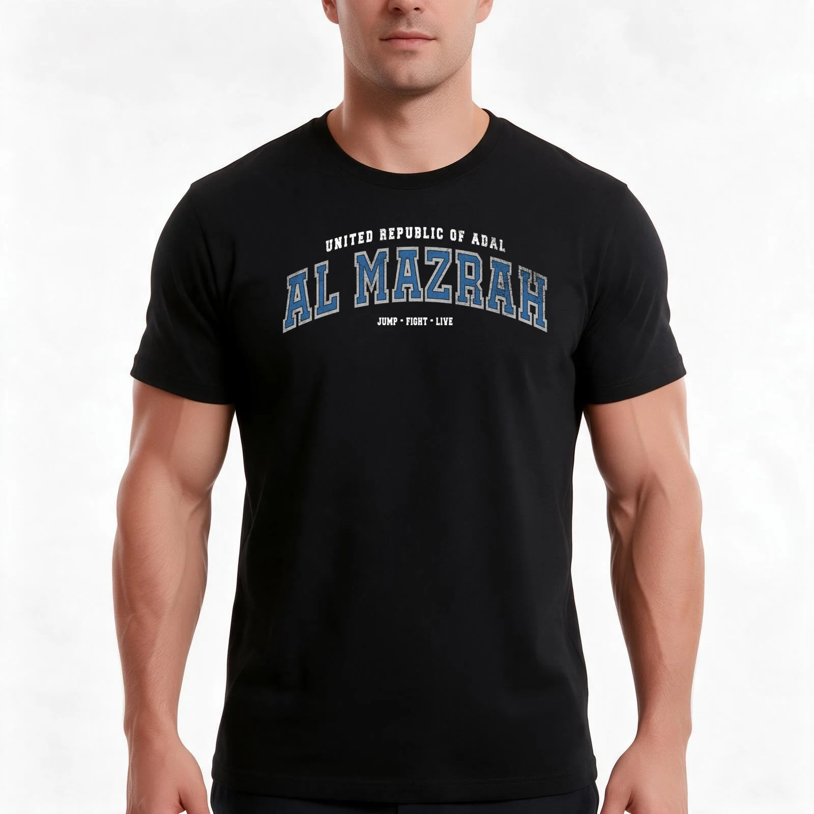 Al Mazrah Survive The Warzone It is Your Duty Varsity Gamer T-Shirt, Summer Casual Cotton Tee, Oversized Streetwear Tops
