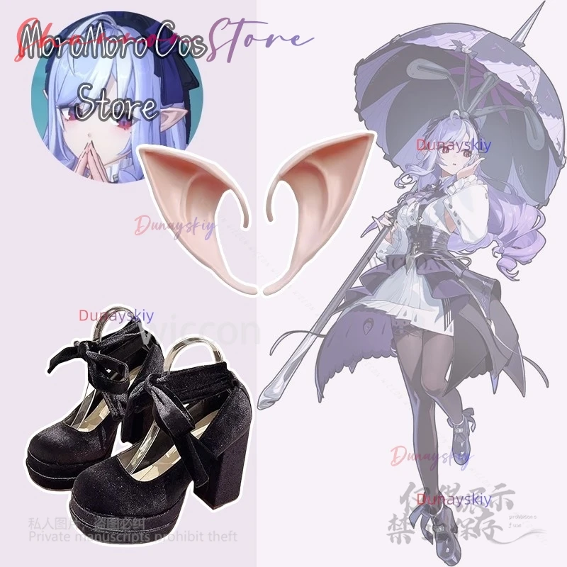 

Vivian Ear 12cm Height Shoes Game Zenless Zone Zero ZZZ Mockingbird Women Vivian Ears Vivian Cosplay Halloween Roleplay Carnival