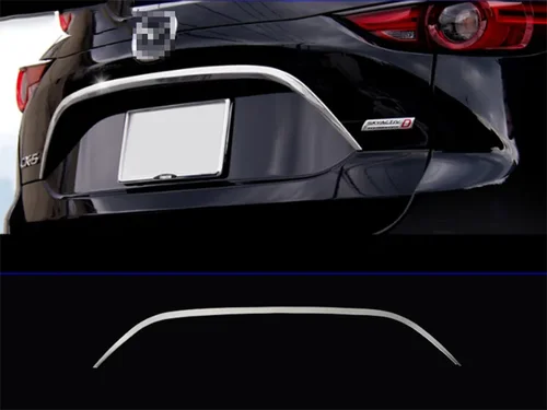 Imagen 2 del producto Embellecedor de caja de maletero de puerta trasera de coche para Mazda CX-5 CX5 2017-2021 2022 2023 2024 pegatinas KF tiras de guarnición cromadas cubierta decorativa nueva
