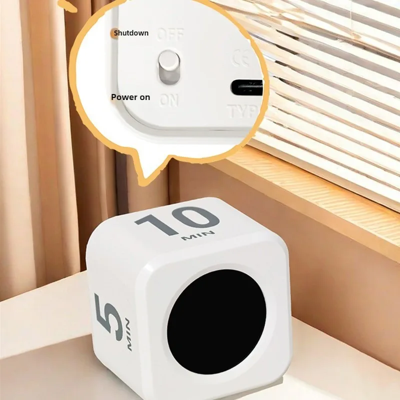 مؤقت بصري مؤقت تنازلي رقمي مع وظيفة الذاكرة استشعار الجاذبية/توقيت دوار دراسة 60 دقيقة مؤقت صامت للطهي #5