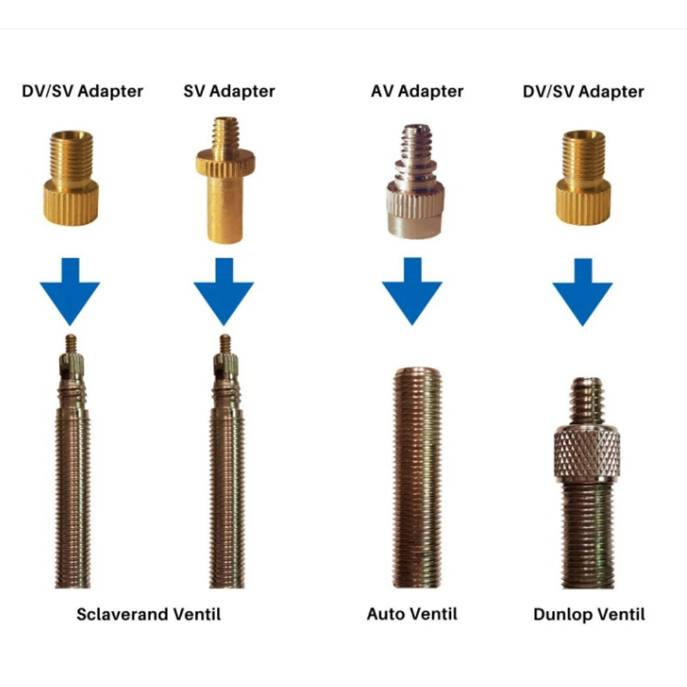 AliExpress 4Pcs Bicycle Valve Adapter Sv Av Dv Bicycle Pump Ball Pump Needle