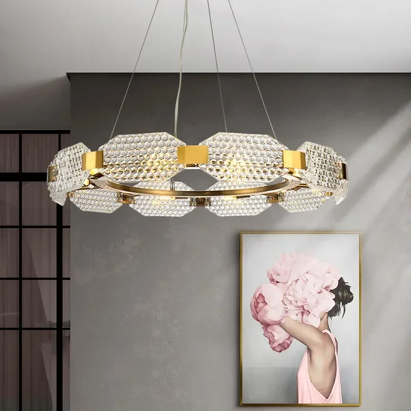 

Modern Style Led Glass Luxury Pendant Lights Interior Lighting Fixtures Post Chandelier Hanging Lamp for Bedroom Dining Living