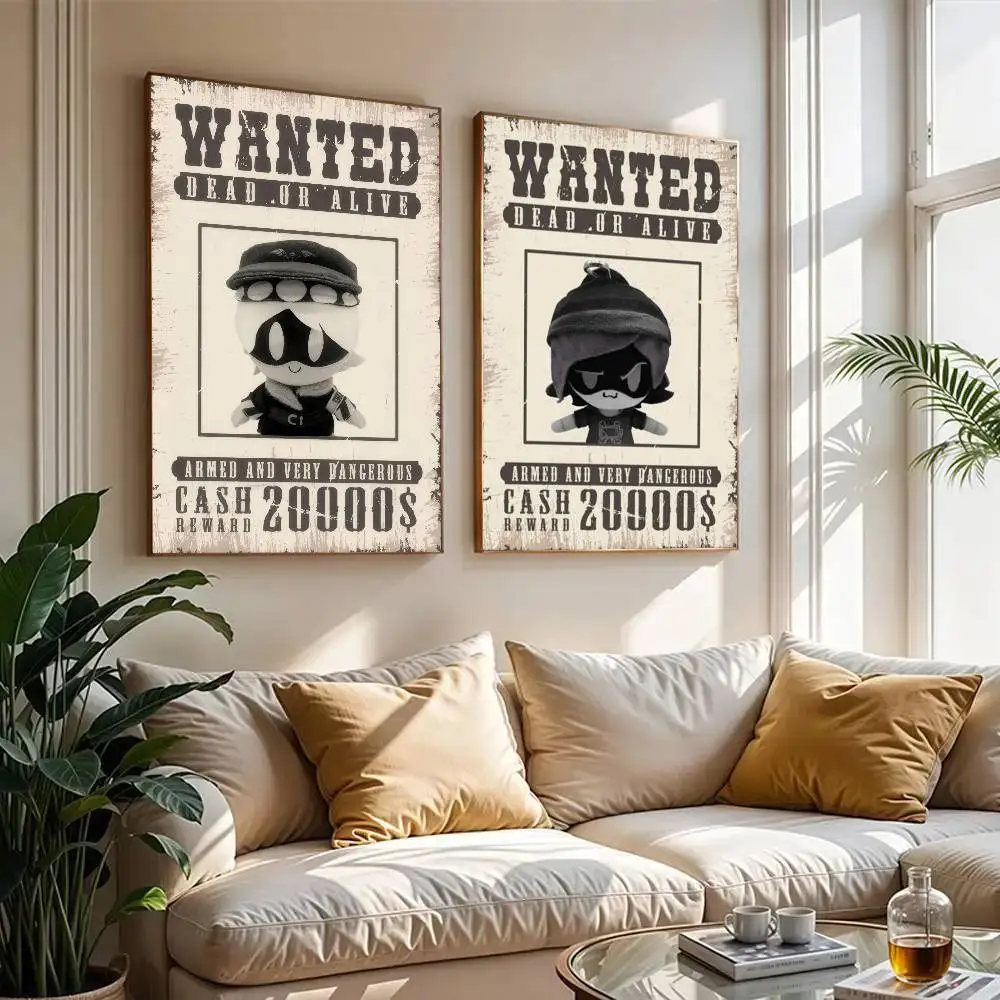 Game M-Murder Drones   Classic Vintage Posters Decoracion Painting Wall Art White Kraft Paper Kawaii Room Decor