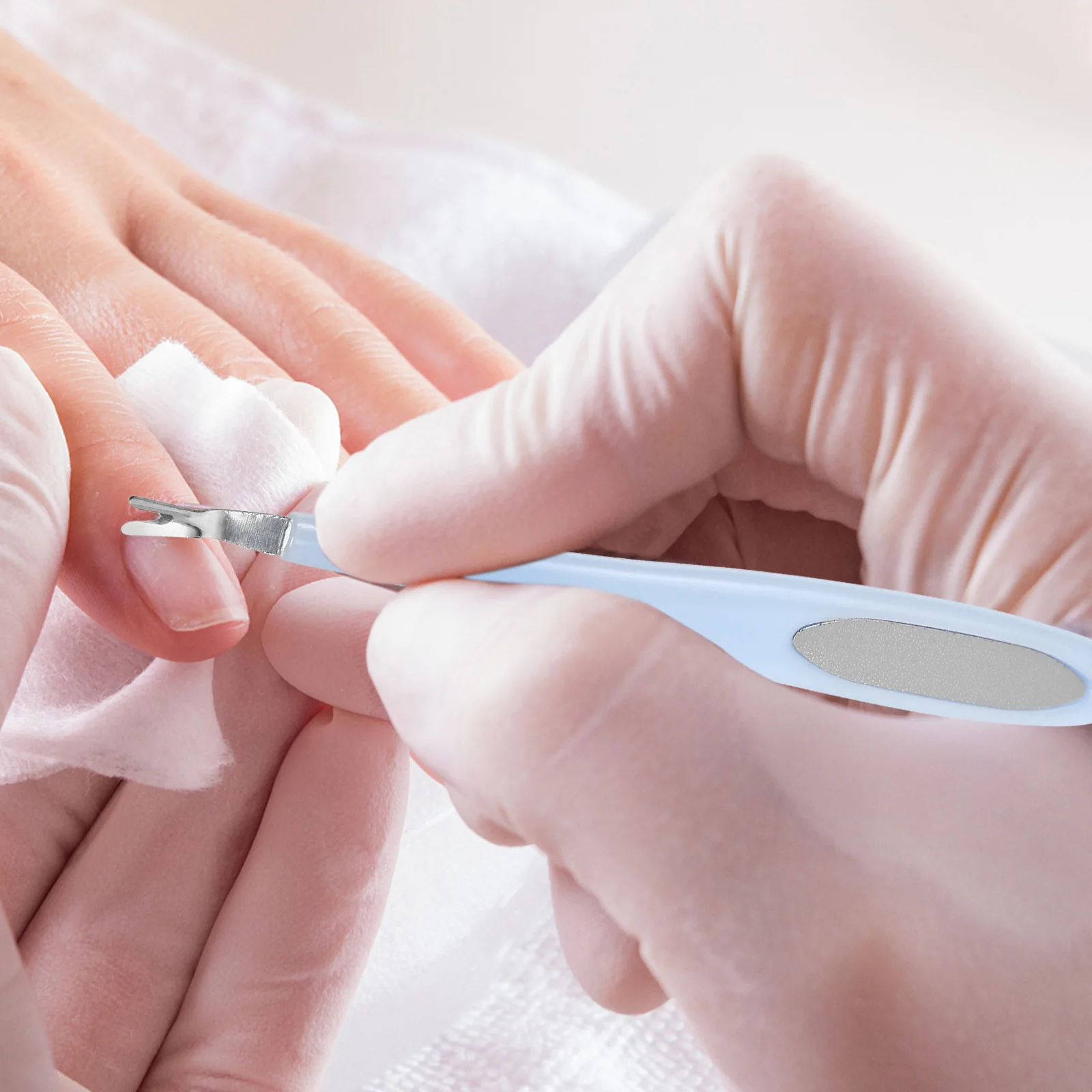 2Pcs Professional Nail Manicure Tool Emery Boards Buffers Natural False Nails Extensions Design Portable Washable