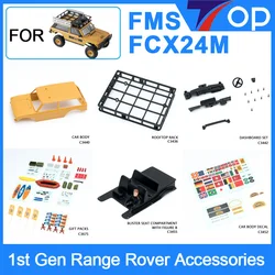 FMS1/24 FCX24M RANGE ROVER Camel TrophyFirst-Generation Original SpareParts Car Body Dashboard Bumper Mirror Wiper Decal Upgrade