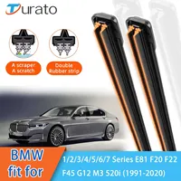 For BMW 1/2/3/4/5/6/7 Series E81 F20 F22 F45 G12 M3 520i Front Windscreen Wipers Double Rubber Car Wiper Blades Car Accessories