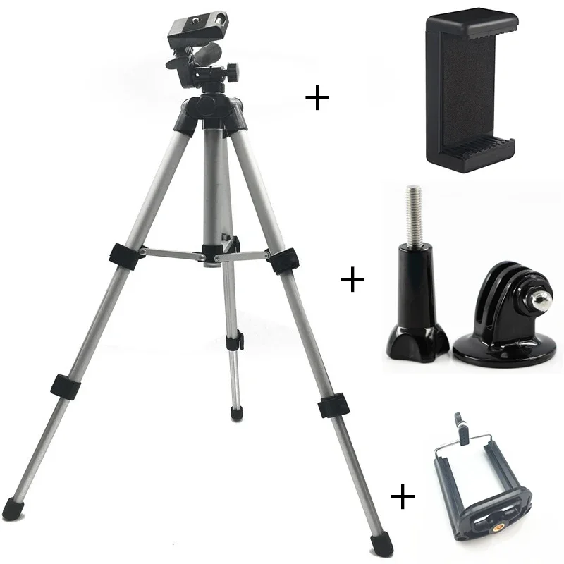 3 Section Mini Tripod Digital Camera Tripod Phone Portable Travel Smartphone Tripod for Selfie Action Camera Phone  Mount Phone