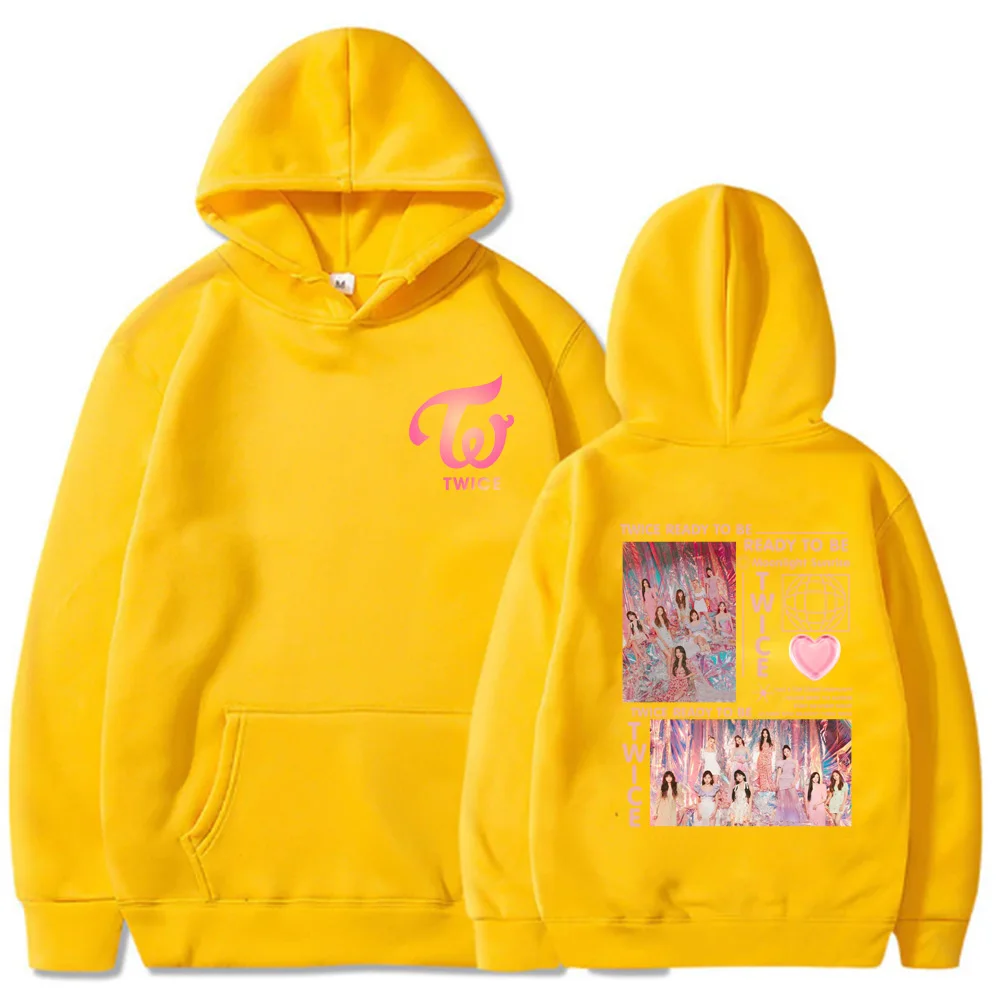 Kpop Twice Moonlight Sunrise 2023 Tour Hoodie Korean Style Y2K Winter Warm Hoody Coats Harajuku Fashion Women Sweatshirts