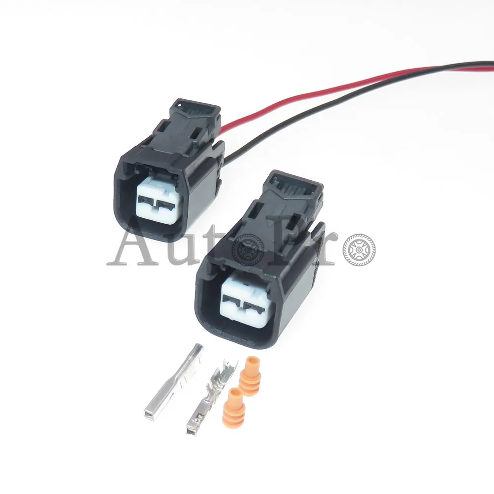 

1 Set 2 Hole 6189-7856 Automotive Waterproof Connector AC Assembly Engine Fuel Injector Socket For Hyundai Kia