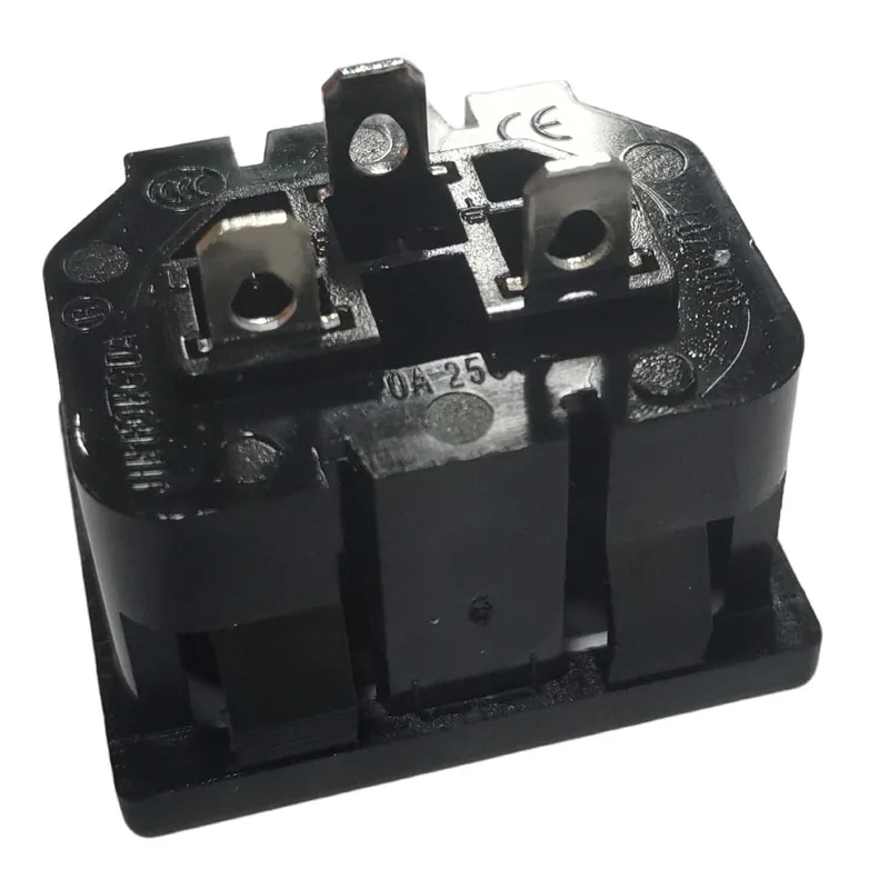 2 шт., черный, 10 А, 250 В, IEC320 C13, женская промышленная розетка, встроенный PDU, шкаф, розетка переменного тока, разъем для крепления на панели, розетка переменного тока