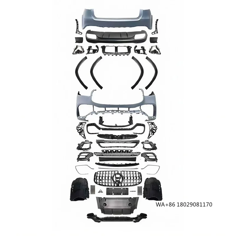 

Подходит для Mercedes Benz GLS (X167) модифицированный AMG GLS63 передний бампер, колесные арки, задний бампер, губа, хвост, горло, объемный звук