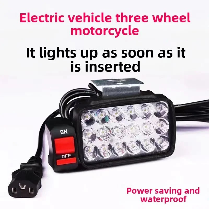 

Super Bright LED Electric Car Light Waterproof Strong Motorcycle External Intelligent Transformer 12V-85V